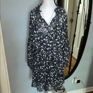 Lovestitch White and Pink Ruffled Tiered Sundress